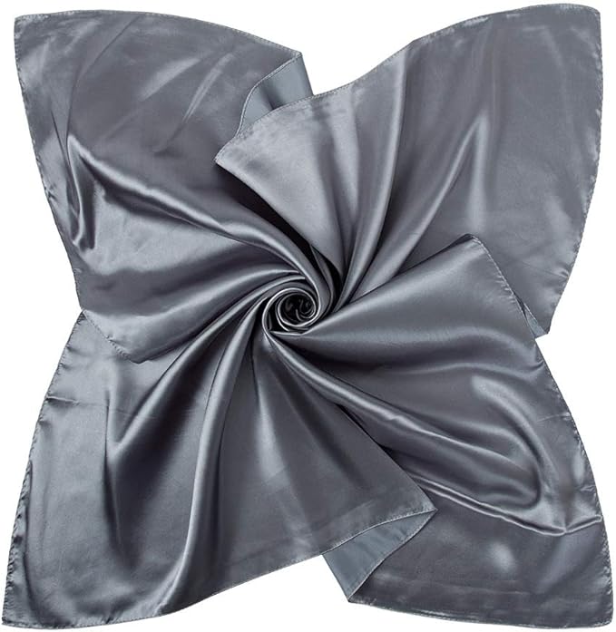 Satin-Feel Square Scarf – Soft, Glossy Finish