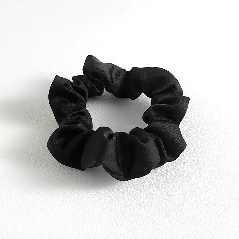 Satin Scrunchie Set – 5 Neutral Shades