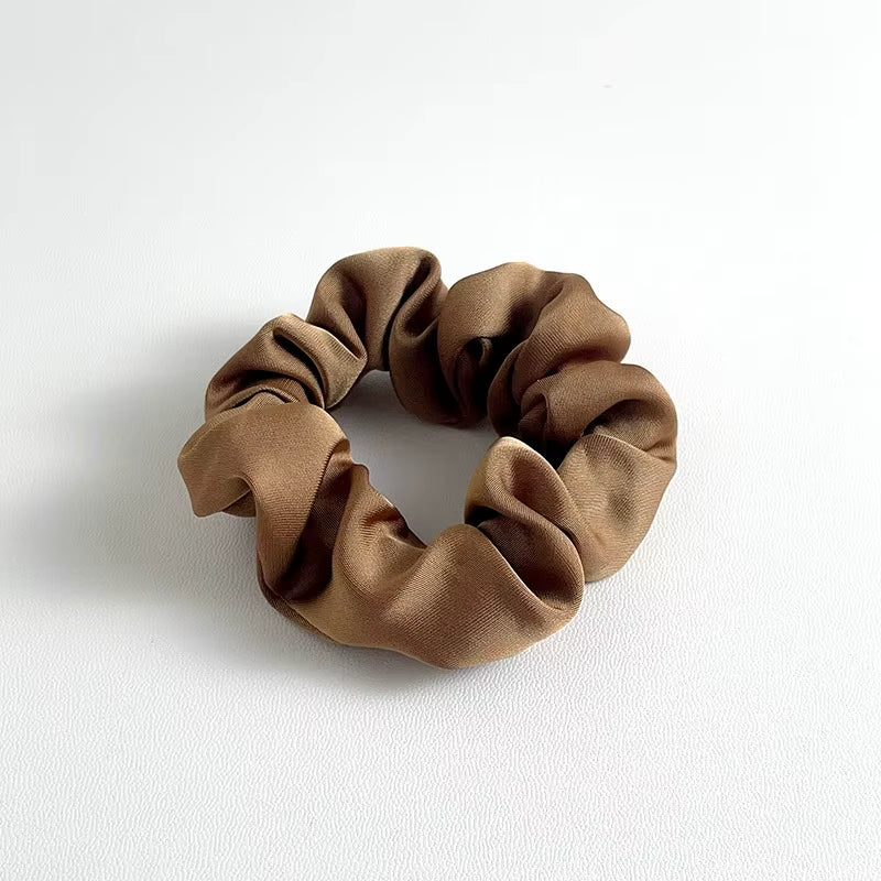 Satin Scrunchie Set – 5 Neutral Shades