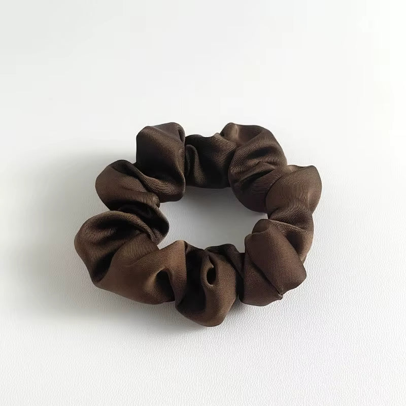Satin Scrunchie Set – 5 Neutral Shades